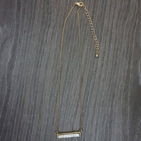 Druzy Bar Necklace - Picture 2 of 5